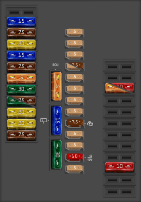 2011 Audi A1 fuse box diagram - StartMyCar