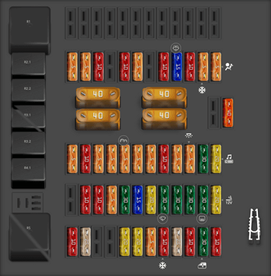 2008 Coupe Audi R8 fuse box diagram - StartMyCar
