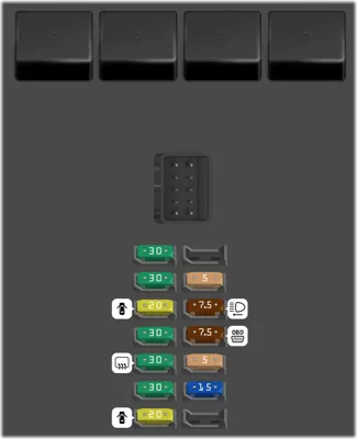 2015 BMW X5 fuse box diagram