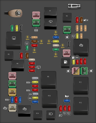 2012 Diesel Chevrolet Aveo fuse box diagram - StartMyCar