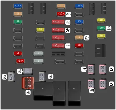 2016 Chevrolet Colorado Cigarette lighter fuse