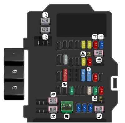 2016 Chevrolet Silverado Cigarette lighter fuse