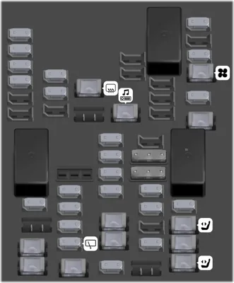 2022 Chevrolet Suburban fuse box diagram Rear Compartment Fuse Block