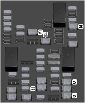 2024 Chevrolet Suburban fuse box diagram Rear Compartment Fuse Block