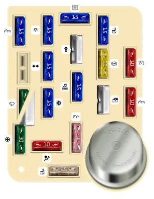 1994 Ford Bronco fuse box diagram Instrument Panel Fuse Panel