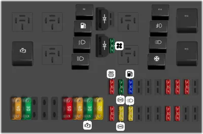 2001 Ford Focus fuse box diagram