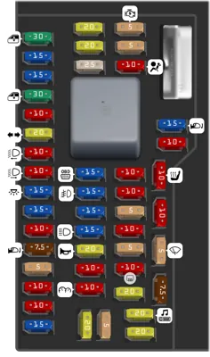 2014 Ford Mustang fuse box diagram