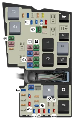 2014 Ford Transit Connect fuse box diagram Engine Compartment Fuse Box