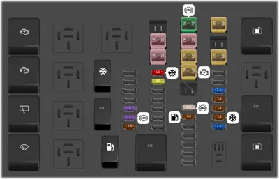 2014 Ford Transit Custom Cigarette lighter fuse
