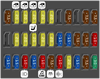 2006 Honda Accord fuse box diagram