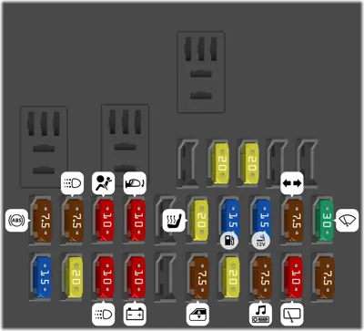 2005 Si Honda Civic Cigarette lighter fuse