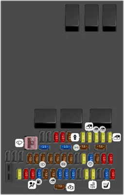2014 Sedan Honda Civic Cigarette lighter fuse