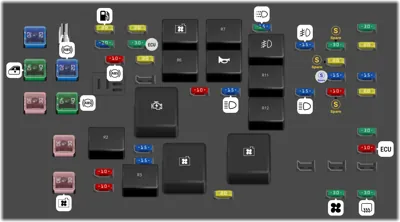2004 Hyundai Sonata 4th Gen 1st facelift fuse box diagram - StartMyCar