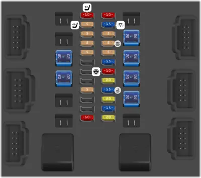 2013 Jaguar XF Cigarette lighter fuse