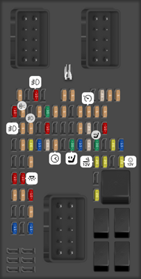 2013 L538 Evoque Land Rover Range Rover fuse box diagram - StartMyCar