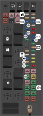 2014 1st-Gen Land Rover Range Rover Sport fuse box diagram - StartMyCar