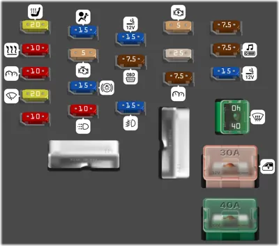 1997 Lexus ES 300 fuse box diagram