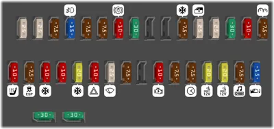 2007 Lexus ES 350 fuse box diagram