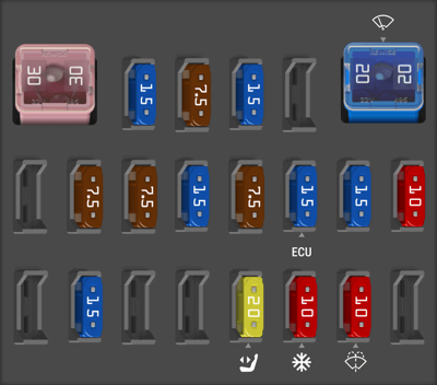 2010 Mazda CX-7 fuse box diagram - StartMyCar