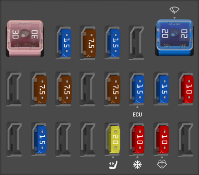 2011 Mazda CX-7 fuse box diagram - StartMyCar