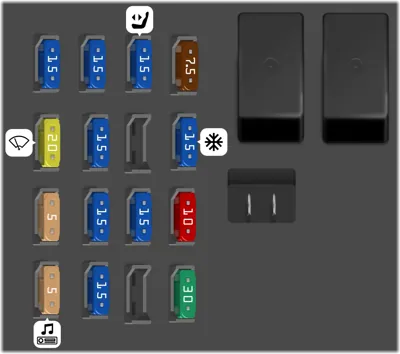 2005 mazda 6 cigarette lighter fuse 2005 Mazda Mazda6 fuse box diagram