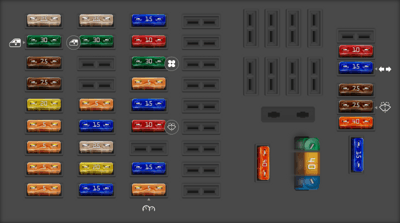 2002 W208 Mercedes Benz CLK-Class fuse box diagram - StartMyCar