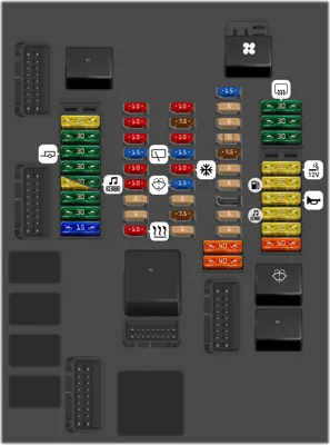 2007 Mini Cooper Mk II (New Mini) fuse box diagram