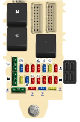 2001 Mitsubishi Diamante Cigarette lighter fuse