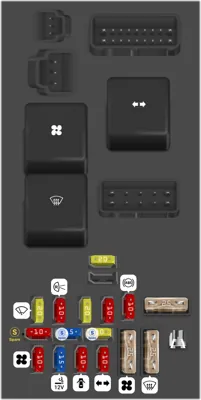 2004 6th Gen Mitsubishi Lancer fuse box diagram