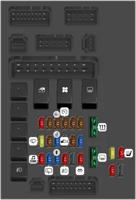 2004 Mitsubishi Outlander fuse box diagram