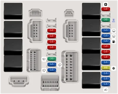2008 Nissan Rogue fuse box diagram