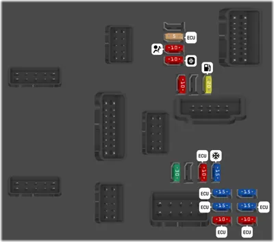 2015 Nissan Rogue 2nd Gen fuse box diagram