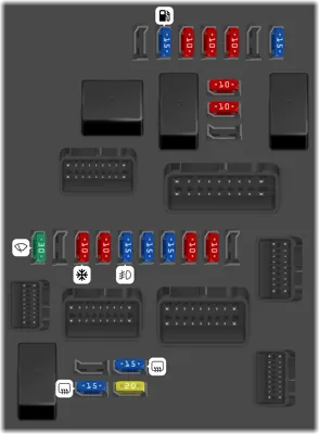 2007 Nissan Versa fuse box diagram