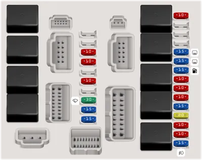 2009 Nissan Versa fuse box diagram