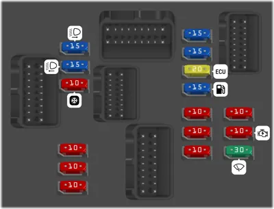 2017 Nissan Versa Sedan fuse box diagram