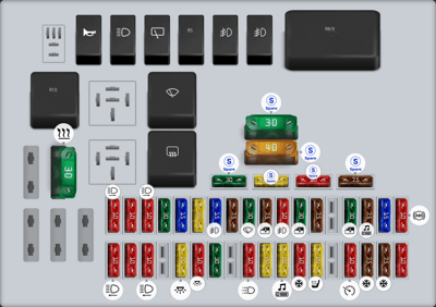 2012 Opel Zafira Headlight fuse - StartMyCar