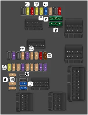 2023 Peugeot 208 Cigarette lighter fuse