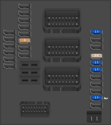 2021 Hatchback Peugeot 3008 fuse box diagram - StartMyCar