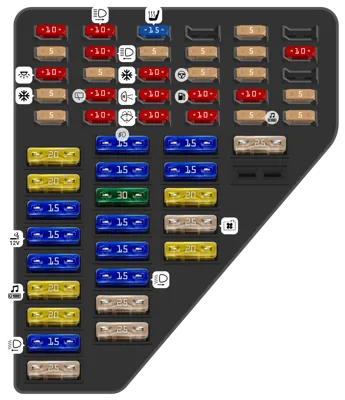 2004 Seat Ibiza Cigarette lighter fuse