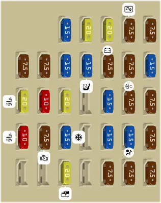 2009 nissan altima cigarette lighter fuse 2009 Nissan Altima fuse box diagram