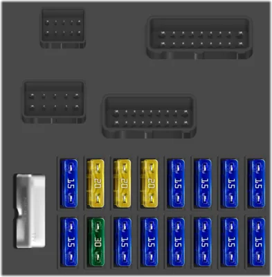 2003 2nd Gen 2 Suzuki Wagon R fuse box diagram - StartMyCar