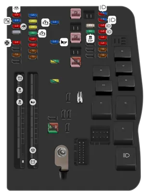 2008 Toyota Auris Cigarette lighter fuse
