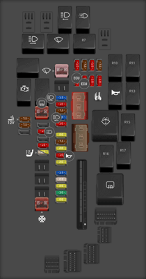 2021 Toyota Camry Hybrid fuse box diagram - StartMyCar