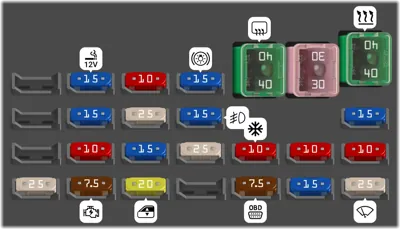 2003 Toyota Corolla G9 fuse box diagram