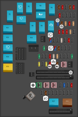 2023 Usa Toyota Corolla Cross Hybrid fuse box diagram - StartMyCar