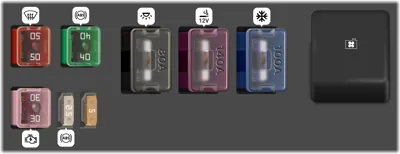 2005 Toyota Estima Cigarette lighter fuse
