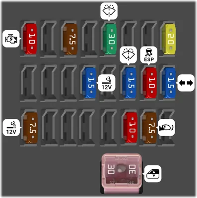 fj cruiser cigarette lighter fuse 2012 Toyota FJ Cruiser Cigarette lighter fuse