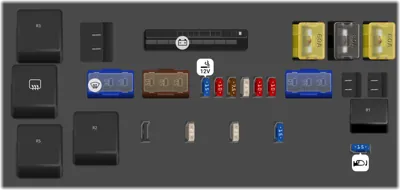 2018 Toyota Hiace fuse box diagram Engine fuse box