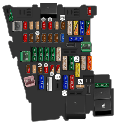 2016 Volkswagen GTI fuse box diagram - StartMyCar