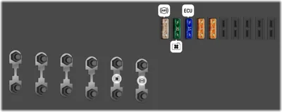 2005 Volkswagen Polo Mk4 pre-facelift Sedan fuse box diagram - StartMyCar